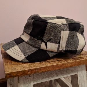 Puma White & Black Buffalo Check Hat